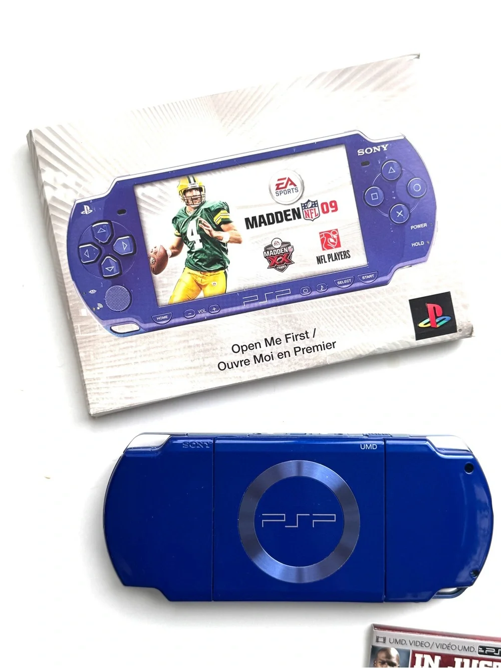 Metallic Blue PSP-2000 Console Limited Edition Madden NFL 09 Entertainment Pack